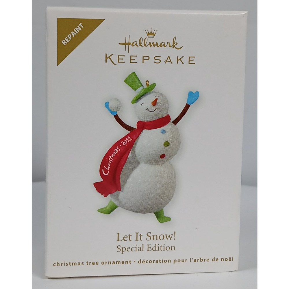 2010 HALLMARK LET IT SNOW CHRISTMAS KEEPSAKE ORNAMENTS